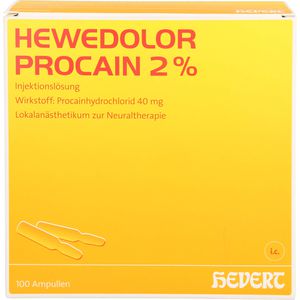 Hewedolor Procain 2% Injektionslösung in Ampullen 100 St 100 St