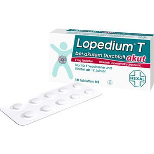 Lopedium T akut bei akutem Durchfall Tabletten 10 St