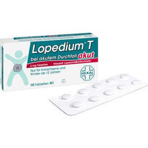 LOPEDIUM T akut bei akutem Durchfall Tabletten