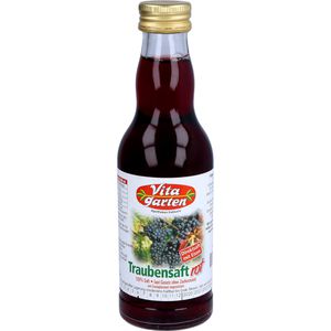 VITAGARTEN roter Traubensaft+Eisen Einwegflasche