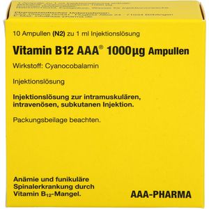 VITAMIN B12 AAA 1.000 µg Ampullen