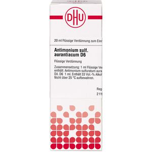 Antimonium Sulfuratum aurantiacum D 6 Dilution 20 ml