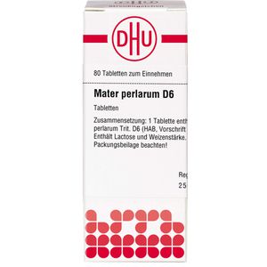 Mater Perlarum D 6 Tabletten 80 St