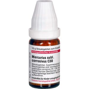 MERCURIUS SUBLIMATUS corrosivus C 30 Globuli