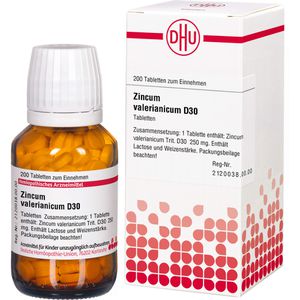 ZINCUM VALERIANICUM D 30 Tabletten