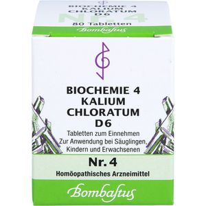 Bombastus BIOCHEMIE 4 Kalium chloratum D 6 Tabletten