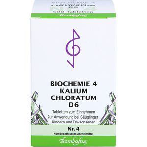 Bombastus BIOCHEMIE 4 Kalium chloratum D 6 Tabletten