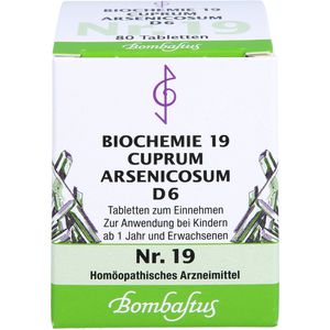 BIOCHEMIE 19 Cuprum arsenicosum D 6 Tabletten