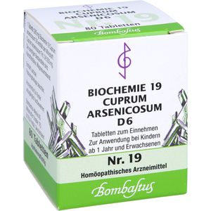 BIOCHEMIE 19 Cuprum arsenicosum D 6 Tabletten