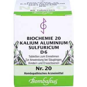 Bombastus BIOCHEMIE 20 Kalium aluminium sulf.D 6 Tabletten