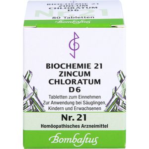 Bombastus BIOCHEMIE 21 Zincum chloratum D 6 Tabletten