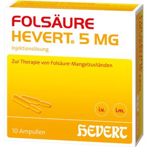 Folsäure Hevert 5 mg Ampullen 10 St 10 St