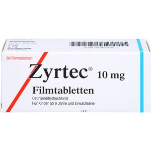 Zyrtec 10 mg Filmtabletten 50 St 50 St
