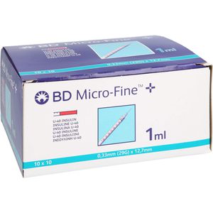 BD MICRO-FINE+ Insulinspr.1 ml U40 12,7 mm