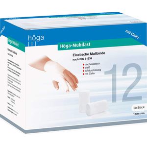 HÖGA-MUBILAST Fixierbinde 12 cmx4 m m.Cellophan