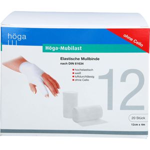 HÖGA-MUBILAST Fixierbinde 12 cmx4 m o.Cellophan