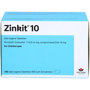 Zinkit 10 überzogene Tabletten 100 St