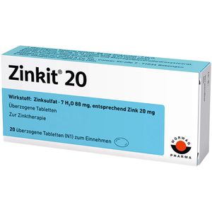 Zinkit 20 überzogene Tabletten 20 St