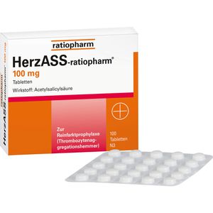 HERZASS ratiopharm 100 mg Tabletten