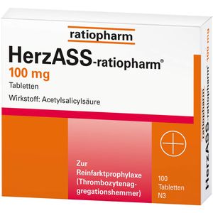 Herzass-ratiopharm 100 mg Tabletten 100 St