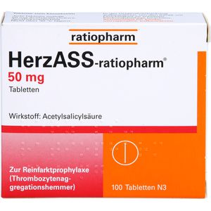 Herzass-ratiopharm 50 mg Tabletten 100 St