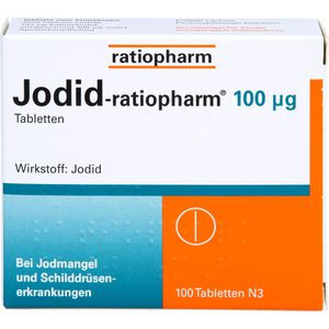 Jodid-ratiopharm 100 μg Tabletten 100 St Jodmangelzuständen Vitamine & Mineralstoffe