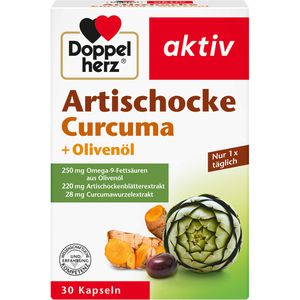 DOPPELHERZ Artischocke+Olivenöl+Curcuma Kapseln