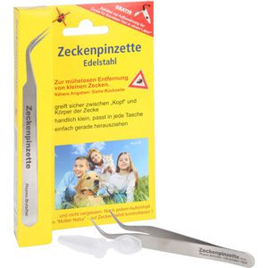 ZECKENPINZETTE Chirurgenstahl