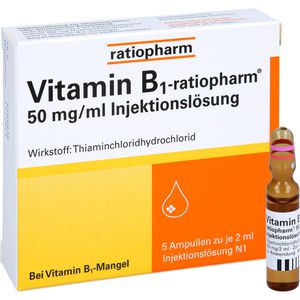 Vitamin B1-Ratiopharm 50 mg/ml Inj.Lsg.Ampullen 10 ml