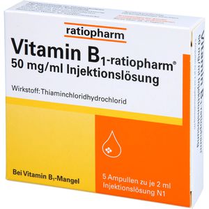 Vitamin B1-Ratiopharm 50 mg/ml Inj.Lsg.Ampullen 10 ml