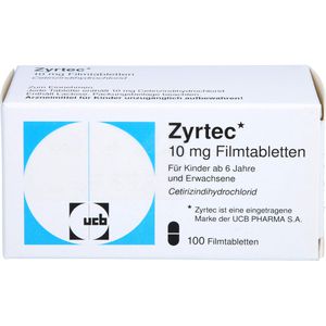 Zyrtec 10 mg Filmtabletten 100 St