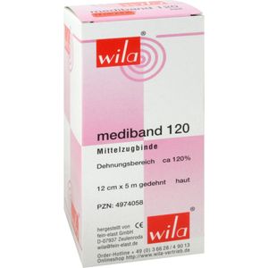 MEDIBAND 120 Mittelzugbinde 12 cmx5 m hautfarben