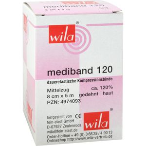 MEDIBAND 120 Mittelzugbinde 8 cmx5 m hautfarben