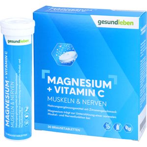 gesund leben Magnesium (375 mg) + Vitamin C Brausetabletten