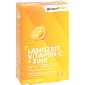 gesund leben Langzeit Vitamin C + Zink Depot-Kapseln
