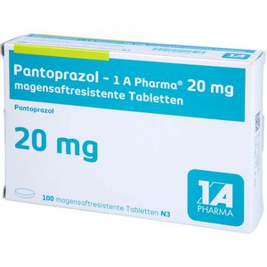 PANTOPRAZOL-1A Pharma 20 mg magensaftres.Tabletten