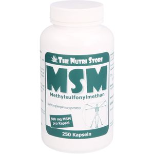 Msm 500 mg Methylsulfonylmethan Kapseln 250 St 250 St