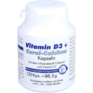 Vitamin D3+Coral Calcium Kapseln 120 St