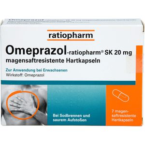 Omeprazol-ratiopharm Sk 20 mg magensaftr.Hartkaps. 7 St 7 St
