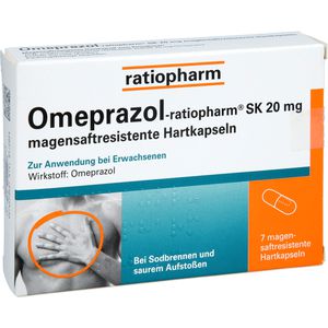 OMEPRAZOL-ratiopharm SK 20 mg magensaftr.Hartkaps.