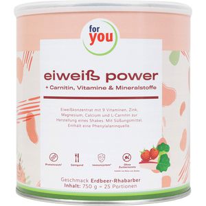 FOR YOU eiweiß power Erdbeere Pulver