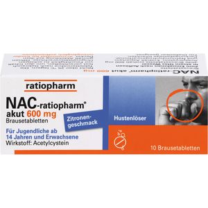 Nac-ratiopharm akut 600 mg Hustenlöser Brausetabl. 10 St