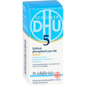 BIOCHEMIE DHU 5 Kalium phosphoricum D 6 Tab.Karto