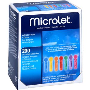 Microlet Lanzetten farbig 200 St