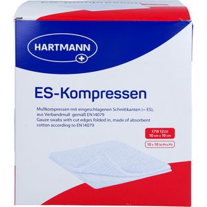 ES-KOMPRESSEN steril 10x10 cm 12fach Großpackung