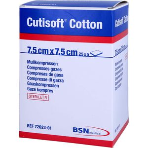 CUTISOFT Cotton Kompr.7,5x7,5 cm 8fach
