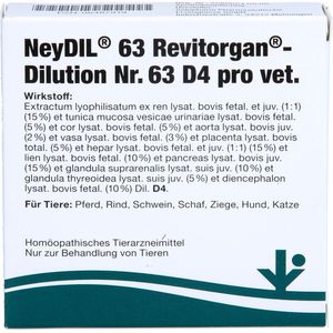 NEYDIL Nr.63 Revitorgan Dil.D 4 pro Ampullen vet.