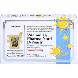 Vitamin D3 Pharma Nord 20 μg Kapseln 120 St 120 St