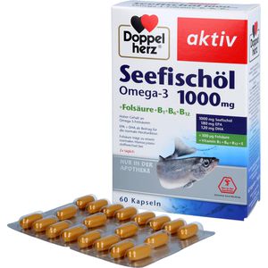 DOPPELHERZ Seefischöl Omega-3 1.000 mg+Fols.Kaps.