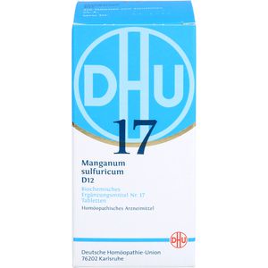 Biochemie Dhu 17 Manganum sulfuricum D 12 Tabl. 420 St